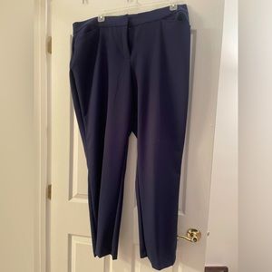 Navy Blue plus size straight leg pants